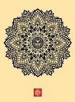 Obey, Mandala Ornament Cream, 2010