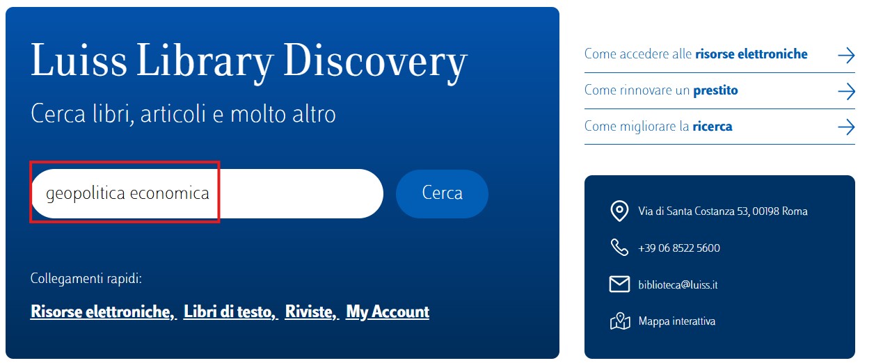 Luiss discovery