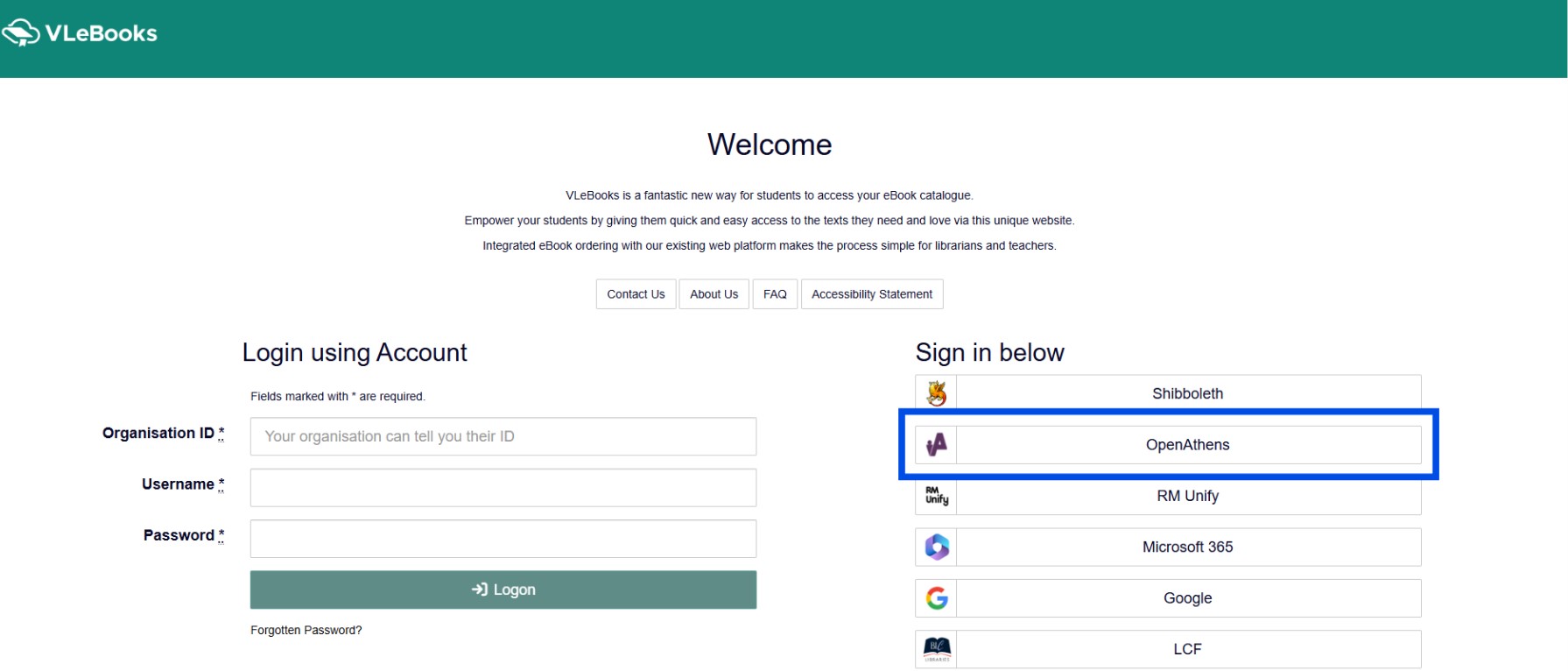 Seleziona OpenAthens